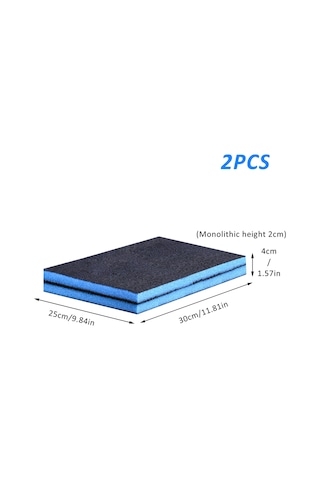 Xiyyadms Akvaryum Filtre Süngeri 2'li Set - 30x25x2cm, Su Arıtma Ve Koku Giderme İçin Yüksek Performans