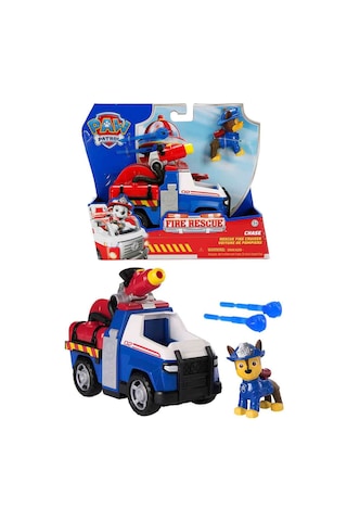 Paw Patrol Fire Rescue Figür Ve Kurtarma Aracı Chase