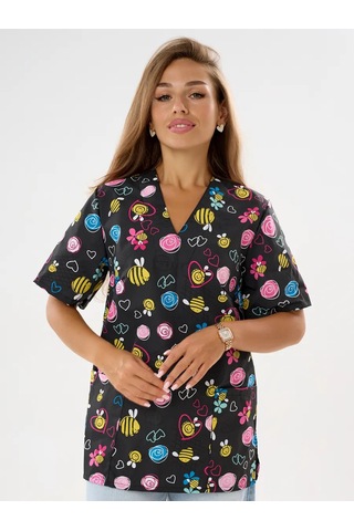 Nairimed Kadın Tıbbi Gömlek 376391679 Siyah