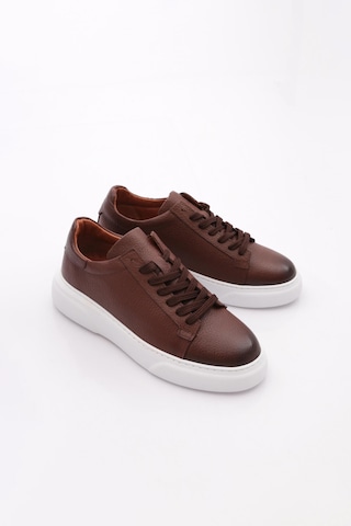 Dgn Leo Erkek Sneakers Ayakkabi Taba Floater Beyaz