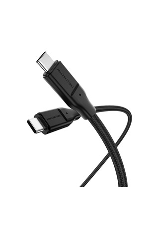 Magnetik Tasarımlı Type-c To Type-c Pd Şarj Kablosu Amazingthing Magcord Serisi 60w 1.2m Siyah