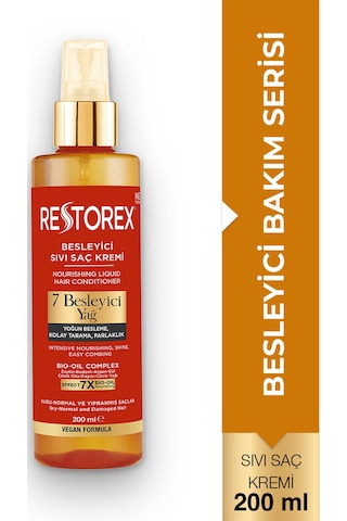Besleyici Bakım Sıvı Saç Kremi 200 Ml - 7 Besleyici Yağ Göz Alıcı Parlaklık İpeksi Yumuşaklık