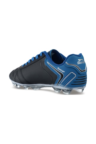 Slazenger HUGO KR Erkek Halı Saha Siyah / Mavi Futbol Ayakkabısı