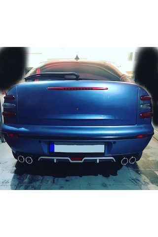 Oto H.i.t. Fiat Brava Uyumlu Body Kit Difüzör 4 Çıkış Gri Yuvarlak