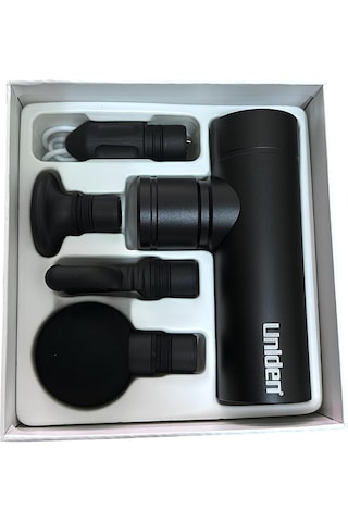 Uniden X90 48 Watt 4 Başlıklı Mini Masaj Tabancası Siyah