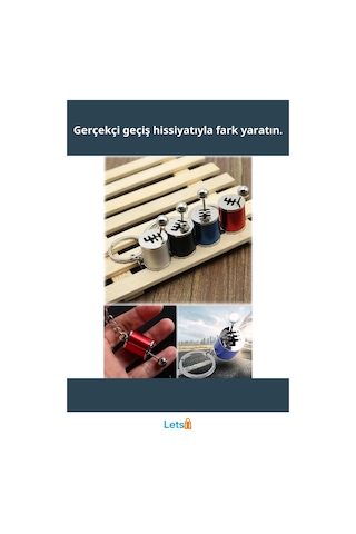 3d Metal Araba Vites Anahtarlık Şık Ve Fonksiyonel Çok Renkli