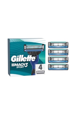 Gillette Mach3 Sport Yedek Tıraş Bıçaği 4'lü