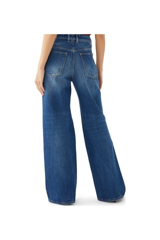 Rabanne Düz Kesim Denim Pantolon Mavi