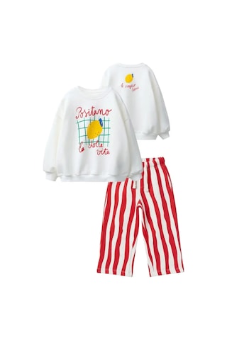 Poala Kids Lemon Çizgili Takım Çok Renkli
