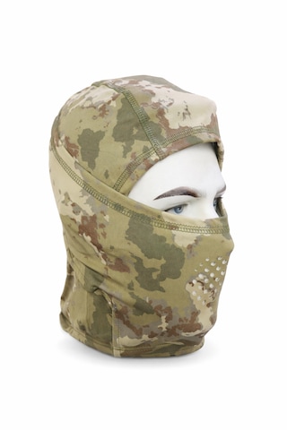 Anadolu Tactical Kamuflaj Desenli Taktik Yüz Maskesi Nefes Alabilir Outdoor Balaklava Yeşil