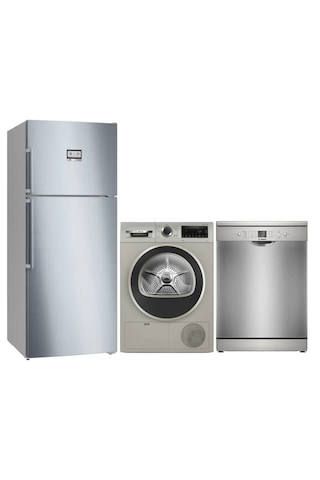 Bosch KDN76AIE0N - SMS26DI00T - WQG2410TTR Çeyiz Paketi