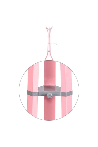 Perilla Metal Lobby 360 Ayaklı Portmanto Askılık Pembe 40 Cm 185 Cm Pembe