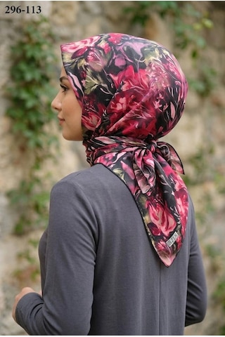 Zer Scarf Zer Scarfs Dijital Soft Pamuk Eşarp 296-113 Çok Renkli