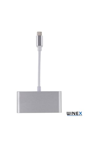 Winex 4In1 65W Type-C Usb Çoğaltıcı Adaptör Hub 3Xusb 1 Pd Giriş
