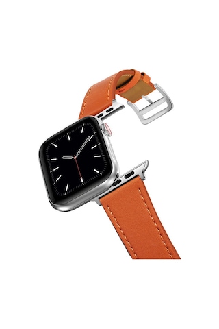 Ally Apple Uyumlu Watch 7-8 41 MM6-5-4 40 MM Single Coil Deri Kayış Kordon