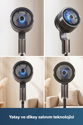 Homend Fanomen 9014h Uzaktan Kumandalı Led Işıklı Vantilatör