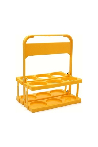 Trendooze Sarı 6lı Katlanır Bira Sepeti, Günlük Kullanım & Parti İçin Ideal Sarı