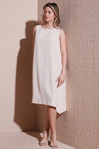 Fashion Friends Kadın Kolsuz Elbise 25y0630k1 Bej