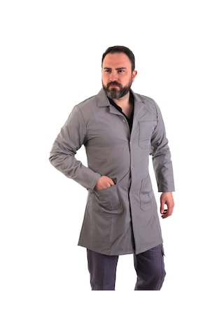 Eser - Erkek Alpaka Önlük Çıtçıtlı - Gri