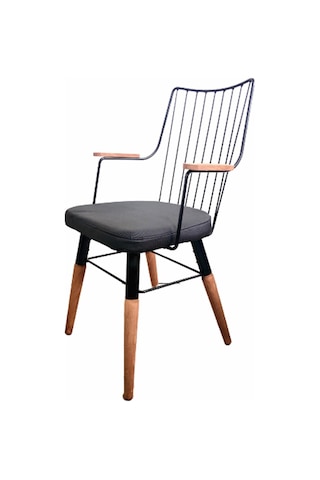 Mutfak Sandalyesi Kollu Cafe Sandalyesi Salon Sandalyesi