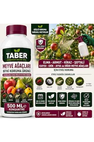 Taber Meyve Ağaçları Bitki Bakım Ürünü 500 Ml Konsantre Meyve Ağaçları İçin Yapraktan Uygulama Diğer