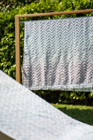 Menderes Home Cotton Collection Bukle Plaj Havlusu Saçaklı Mavi