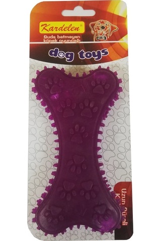 Kardelen Patili Plastik Köpekler İçin Diş Kaşıma Kemiği L 14 CM