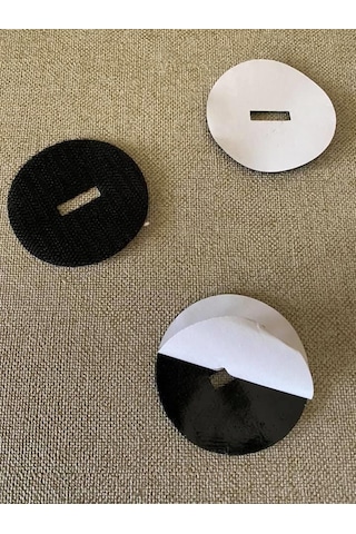 Yapışkanlı Yuvarlak Cırt Bant 56mm Tek Taraf 10 Adet