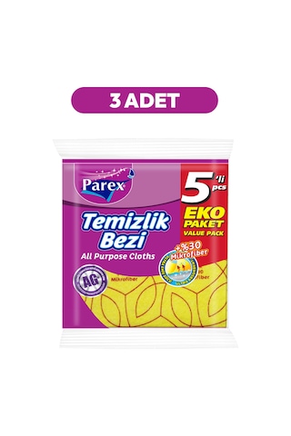 Temizlik Bezi 5'li Paket 34 X 35 Cm Üçlü Paket Diğer