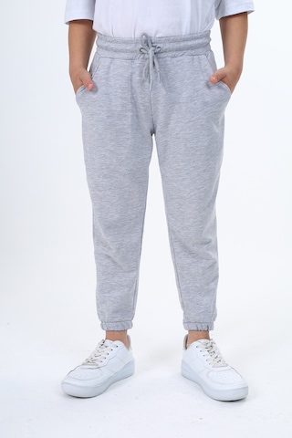 Toontoy Kids Toontoy Erkek Çocuk Pamuklu Beli Bağlamalı Jogger Eşofman Alt 23316 Gri Melanj