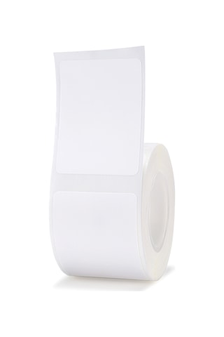 Moveevo Jingchen B3s/b11/b21 Uyumlu Isı Etiket Kağıdı - 30x40mm 180 Adet Beyaz, Suya Dayanıklı, Etiket Sticker, Mürekkepsiz Yazdırma 1 Rulo
