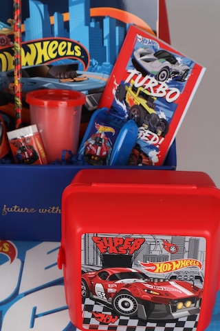 Dekomus Özel Kutulu Yeni Sezon Lisanslı Hot Wheels Matara,beslenme Kabı,beslenme Örtüsü,oyun Hamuru Kırtasiye Hobi Seti Ahşap
