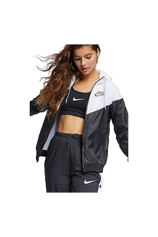 Nike Ar3092-010 Windrunner Kapüşonlu Kadın Mont-7472 Siyah