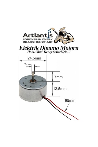 Dinamo Motoru 6 V 1 Adet Elektrik Üreten Motor Eğitici Hobi Deney Okul Elektrik Motoru Deneyler İçin