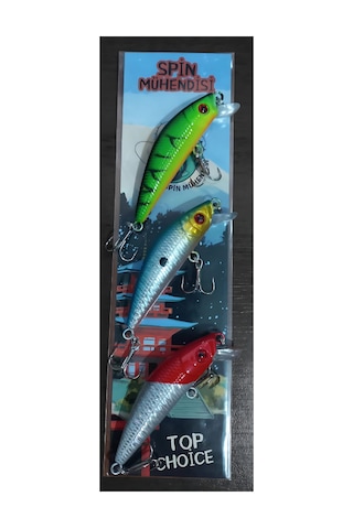 Spin Mühendisi 8 Gr 3'lü Set Rapala Takımı Lüfer, Levrek, Turna, Uskumru , Palam
