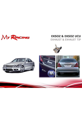 Mercedes W203 Çiftli Egzoz Ucu