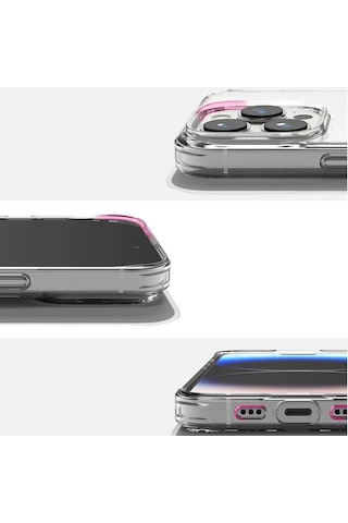 Apple Uyumlu iPhone 14 Pro Max Kılıf Space Seri Lux Silikon Şeffaf Kapak