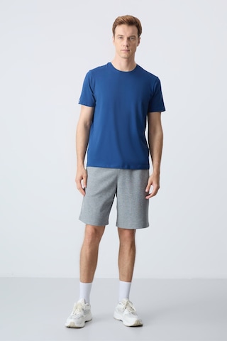 Air Jones Tommy Life Gri Melanj Pamuklu Kalın Yumuşak Dokulu Standart Fit Basic Erkek Şort - 81278 GRI MELANJ
