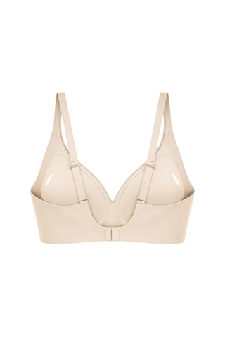 Cottonhill Seamless Bra - Slight Ten Lazer Kesim Dikişsiz Dilim Detaylı Balensiz Kadın Sütyen Ten