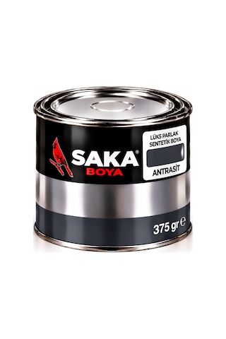 Saka Boya Lüks Parlak Sentetik Boya Antrasit 375 Gr