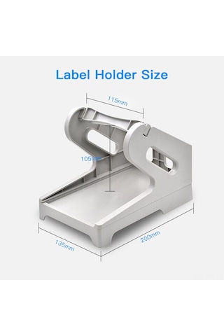 Tenfowee Evrensel Etiket Yazıcı Tutucu - Katlanır/rulo Termal Etiketler İçin Abs+pmma Malzeme