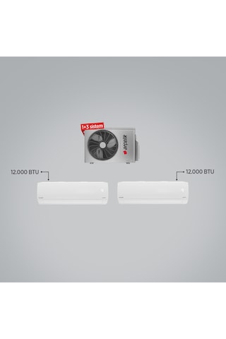 Arçelik Zm18103-1212 2+1 Inverter 12+12 18000 Btu Multi Sistem Inverter Klima