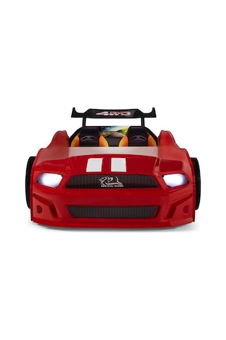 Kırmızı Arabalı Yatak Sport Mst Işıklı