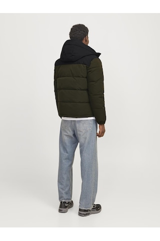 Erkek Rüzgara Dayanıklı Kapüşonlu Puffer Mont - Otto Rosin