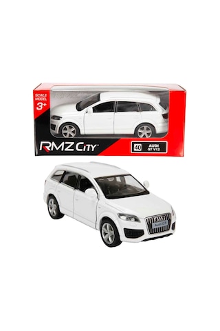 1:32 Rmz City Jeep Serisi Die Cast Çek Bırak Model Araba - Beyaz Audi Q7 V12