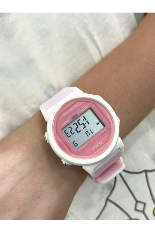 Penly Su Geçirmez Dijital Çocuk Kol Saati 219 Model Pembe +4 Renk Kronometre-alarmlı 5atm