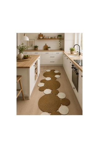Jüt Kilim, Paspas, Mutfak Halısı, Banyo Paspası, Kilim, Halı, Oturma Odası Halısı, Balkon Paspası 310bambukrem 310bambukrem
