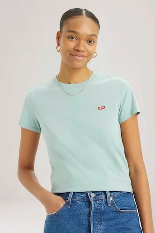 Levi's Kadın Pamuklu Açık Yeşil Basic T-shirt - A4917-0008 Yeşil