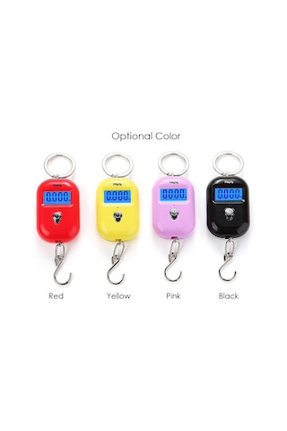 Konesam 25kg/5g Hassasiyetli Taşınabilir Elektronik Askı Terazi - Lcd Ekranlı, Çelik Kanca, Ev Ve Ticari Kullanıma Uygun, Pil Dahil Değil Siyah