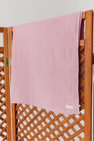Organik Pamuk Ekstra Yumuşak 4 Katlı Müslin Battaniye Pudra Pembe 85x100 CM Pudra Pembe
